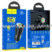 hoco-nz6-pd45w-3-port-2c1a-car-charger-packaging