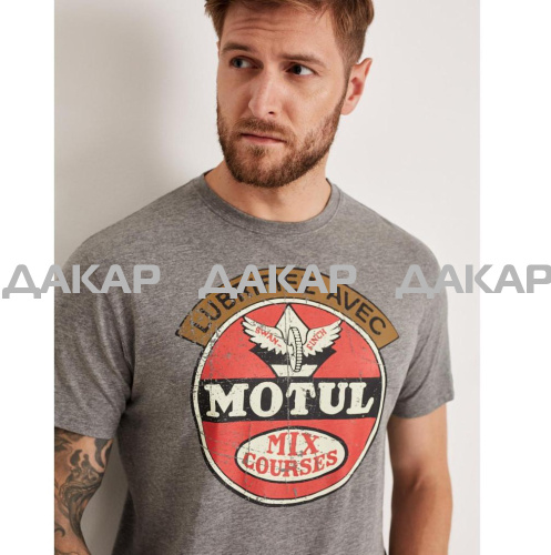 MOTUL ФУТБОЛКА DIVERSE MTL LOGO графит меланж